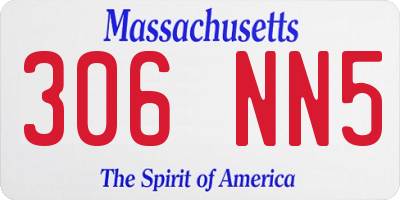 MA license plate 306NN5