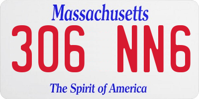 MA license plate 306NN6