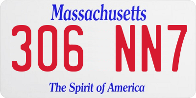 MA license plate 306NN7
