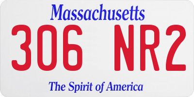 MA license plate 306NR2