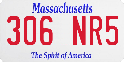 MA license plate 306NR5