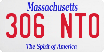MA license plate 306NT0