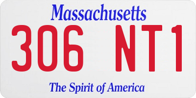 MA license plate 306NT1