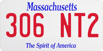 MA license plate 306NT2