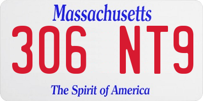 MA license plate 306NT9