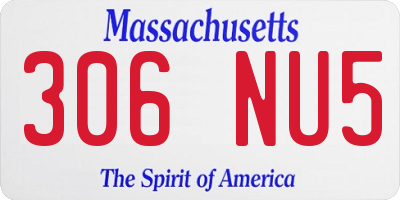 MA license plate 306NU5