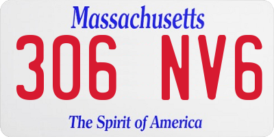 MA license plate 306NV6