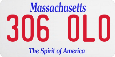 MA license plate 306OL0