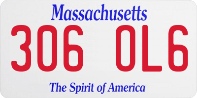 MA license plate 306OL6