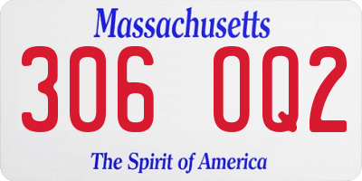 MA license plate 306OQ2