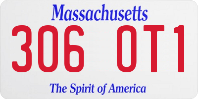 MA license plate 306OT1
