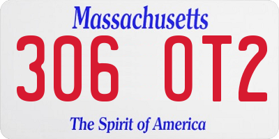 MA license plate 306OT2