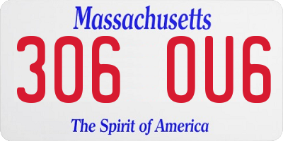 MA license plate 306OU6