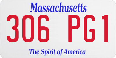 MA license plate 306PG1