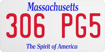 MA license plate 306PG5