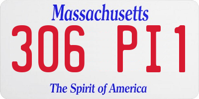 MA license plate 306PI1