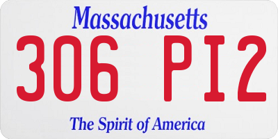 MA license plate 306PI2