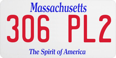 MA license plate 306PL2