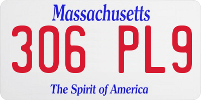 MA license plate 306PL9