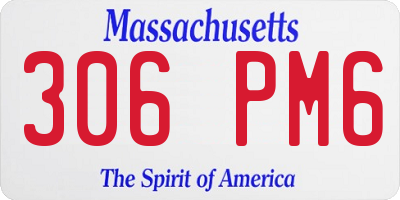 MA license plate 306PM6
