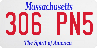 MA license plate 306PN5