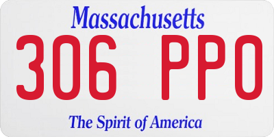 MA license plate 306PP0