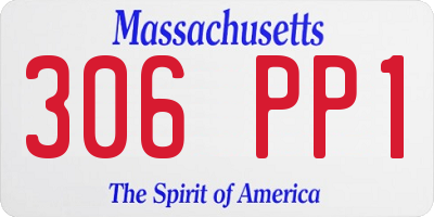 MA license plate 306PP1