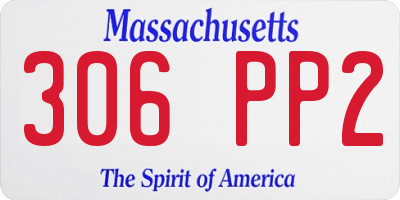 MA license plate 306PP2