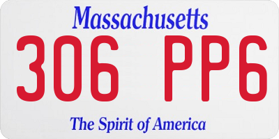 MA license plate 306PP6