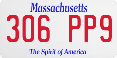 MA license plate 306PP9