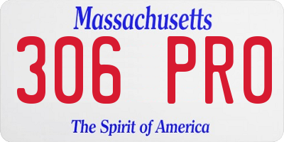 MA license plate 306PR0