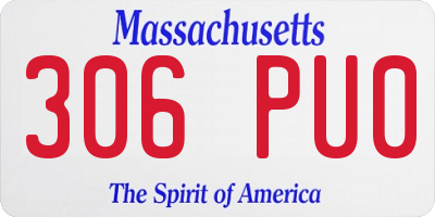 MA license plate 306PU0