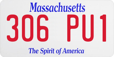MA license plate 306PU1