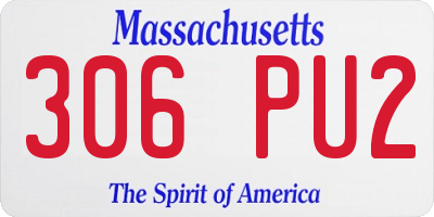MA license plate 306PU2