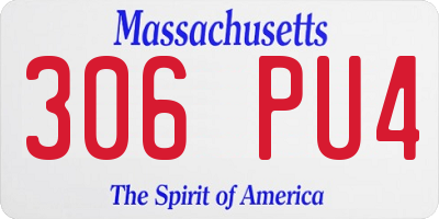 MA license plate 306PU4