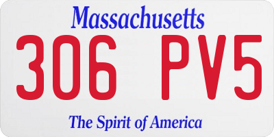 MA license plate 306PV5