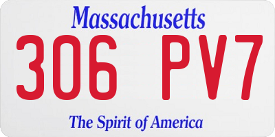 MA license plate 306PV7