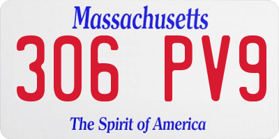 MA license plate 306PV9