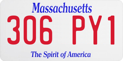 MA license plate 306PY1