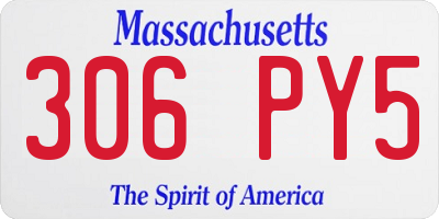 MA license plate 306PY5