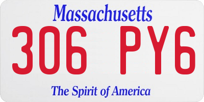 MA license plate 306PY6