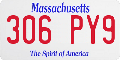 MA license plate 306PY9