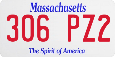 MA license plate 306PZ2