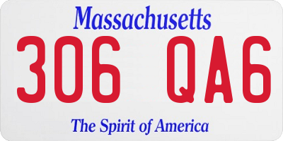 MA license plate 306QA6