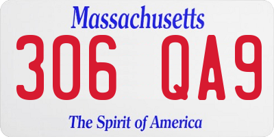 MA license plate 306QA9