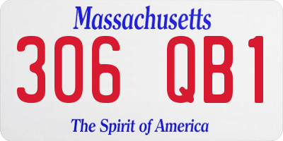 MA license plate 306QB1