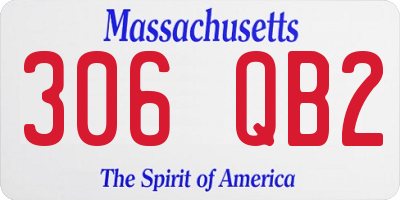 MA license plate 306QB2