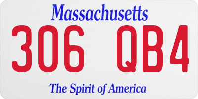 MA license plate 306QB4