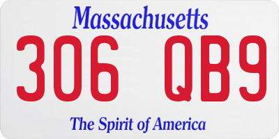 MA license plate 306QB9