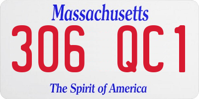 MA license plate 306QC1
